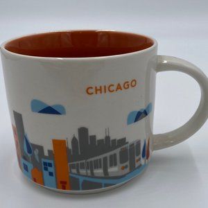 Starbucks You Are Here Collection Chicago Coffee Mug Cup 2014 Windy City Sights